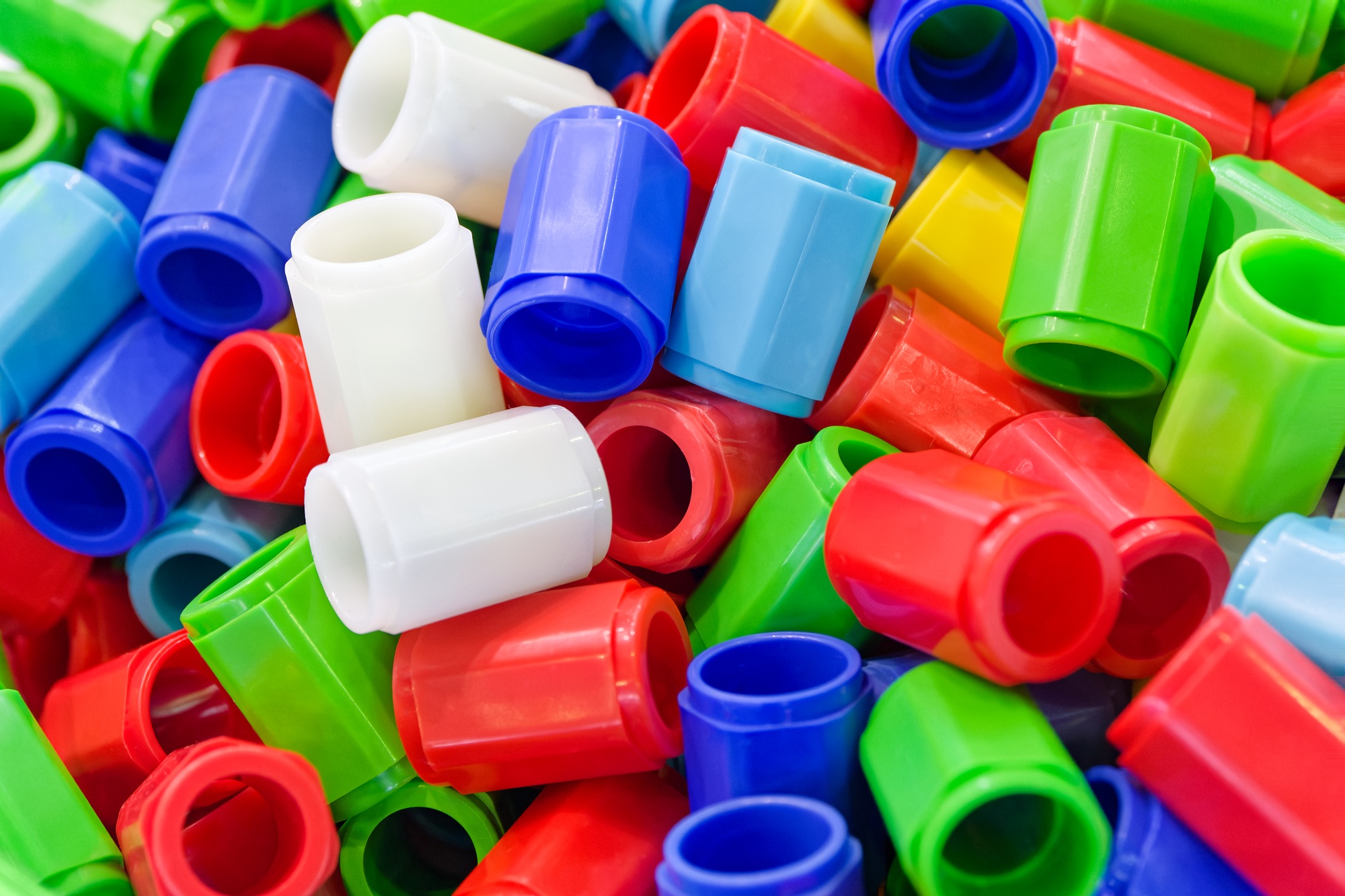Multi-colored plastic details